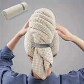 Large Solid Color Microfiber Hair Drying Towel – Quick Absorbent Wrapl - Himpall